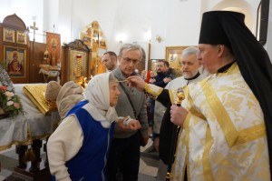 В Богоявленском епархиальном мужском монастыре Игумен Нестор (Болков ) возглавил Всенощное бдение с литией., 