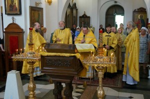 7 июля 2025 года,в день памяти Рождества честного славного Пророка, Предтечи и Крестителя Господня Иоанна , Игумен Нестор (Болков) совершил Божественную Литургию в Богоявленском епархиальном мужском монастыре городаЧелябинска., 