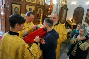 В день церковного новолетия Игумен Нестор (Болков) совершил Божественную Литургию святителя Иоанна Златоуста., 