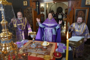 9  марта 2025 года Игумен Нестор (Болков ) возглавил Воскресную Божественную Литургию в Богоявленском епархиальном мужском монастыре., 