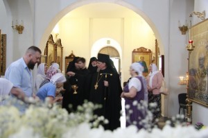  В канун двунадесятого праздника Вознесения Господня Игумен Нестор (Болков ) совершил всенощное бдение в Богоявленском мужском монастыре., 