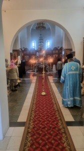 Игумен Нестор(Болков), в сослужении клириков мужской обители совершил всенощное бдение с литией в Богоявленском мужском монастыре., 