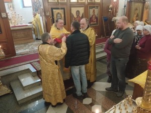 19 декабря 2024 года Игумен Нестор (Болков ) возглавил Праздничную Божественную Литургию в Богоявленском епархиальном мужском монастыре., 