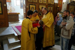 В Богоявленском епархиальном мужском монастыре города Челябинска совершили Божественную Литургию., 