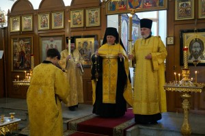 5 июля 2025 года,в канун Недели 4-й по Пятидесятнице, Владимирской иконы Божией Матери,Игумен Нестор (Болков) совершил всенощное бдение с литией в Богоявленском епархиальном мужском монастыре города Челябинска., 