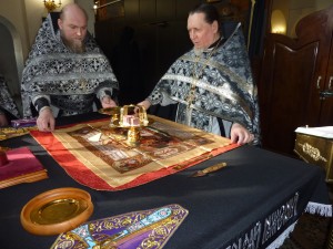 В Богоявленском епархиальном мужском монастыре совершили первую в наступившем году Литургию Преждеосвященных Даров., 