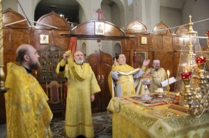  5 ноября 2023 года, в Неделю 22-ю по Пятидесятнице Игумен Нестор (Болков ), настоятель Богоявленского мужского монастыря города Челябинска с клириками святой обители , совершил Божественную Литургию Иоанна Златоустого., 