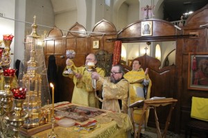  5 ноября 2023 года, в Неделю 22-ю по Пятидесятнице Игумен Нестор (Болков ), настоятель Богоявленского мужского монастыря города Челябинска с клириками святой обители , совершил Божественную Литургию Иоанна Златоустого., 