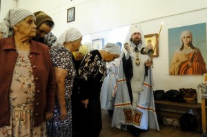 Настоятель Богоявленского епархиального мужского монастыря Игумен Нестор (Болков)с клириками Монастырского благочиния принял участие в Богослужении в храме Архистратига Михаила в Челябинске., 