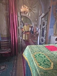 22 июня 2025 года,в Неделю 2-ю по Пятидесятнице, Всех святых, в земле Русской просиявших, Игумен Нестор (Болков ) совершил Божественную Литургию в Храме Святого Пророка Илии с. Клеопино Каслинского района., 